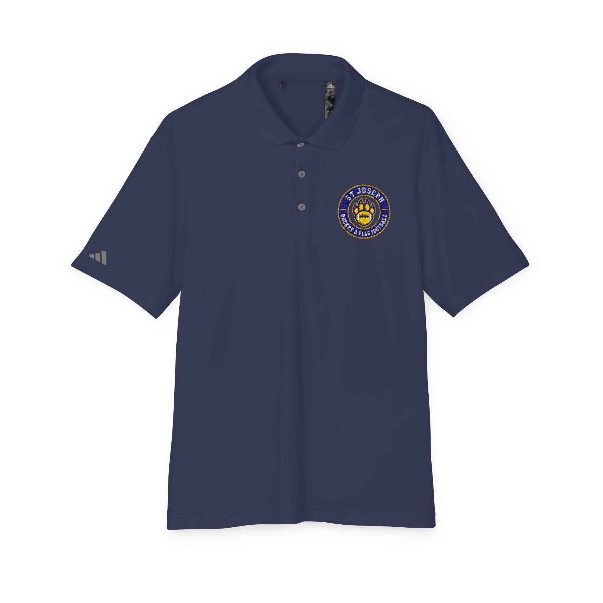SJ Rocket Football - Performance Polo Shirt — Embroidered SJ Logo Athletic Golf Polo