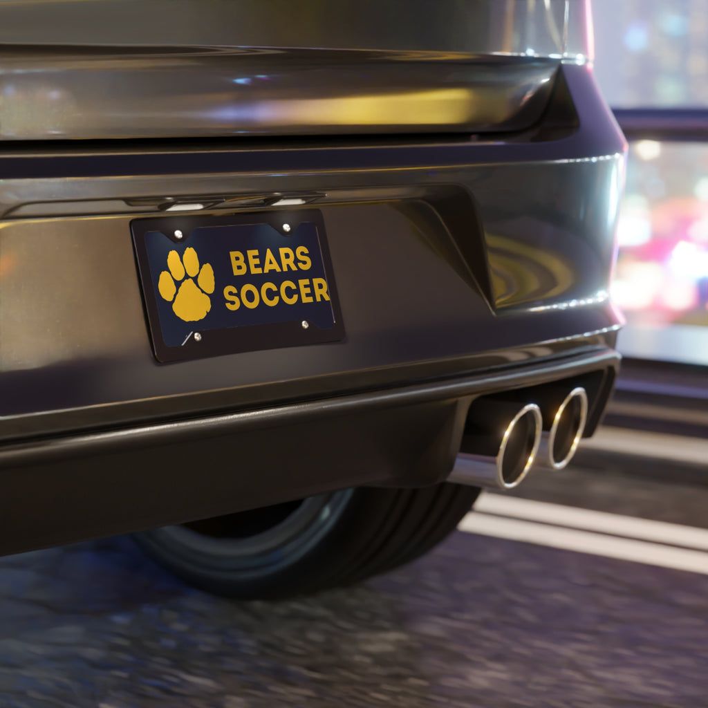 Bears Soccer - Paw License Plate