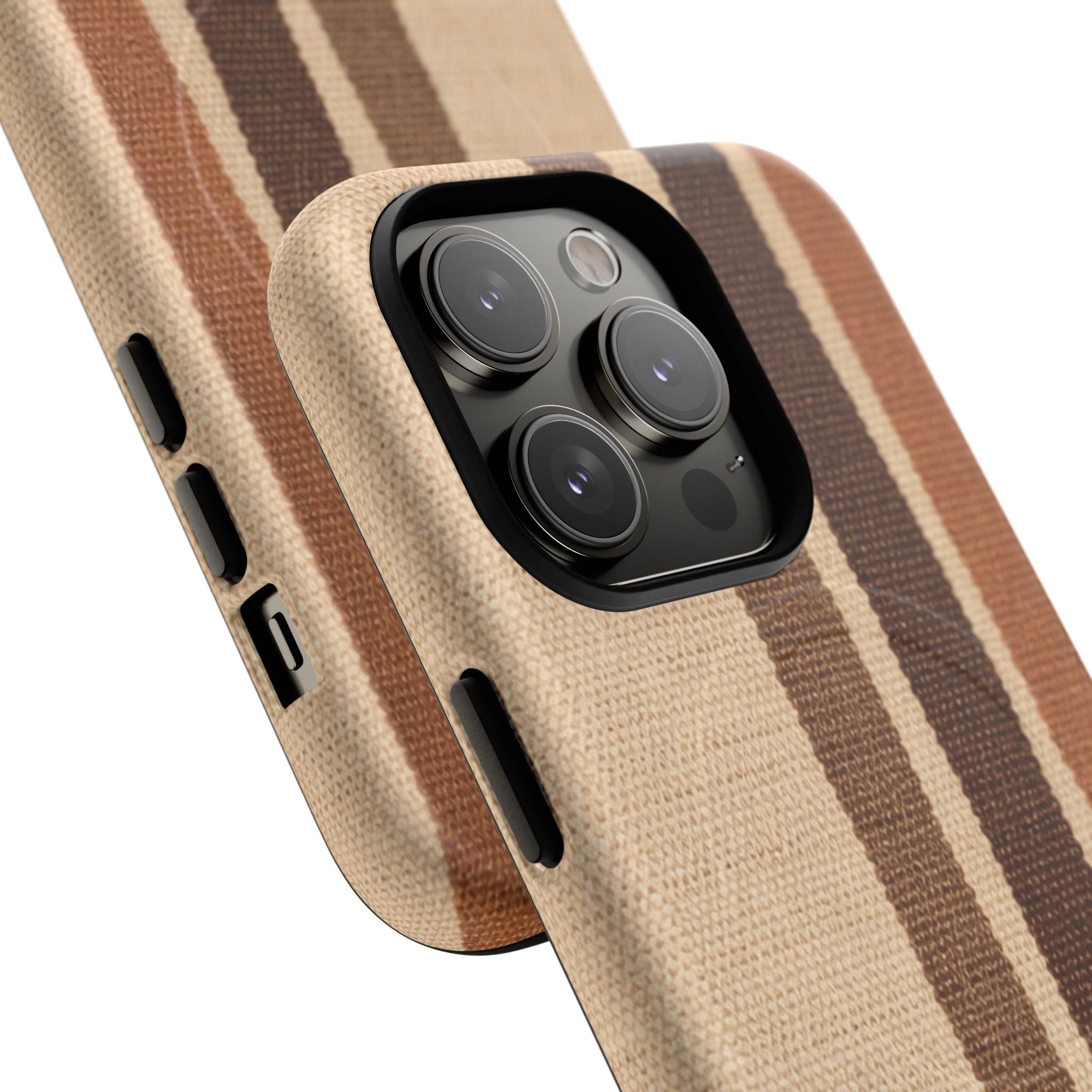 Beige Stripe Iphone Case