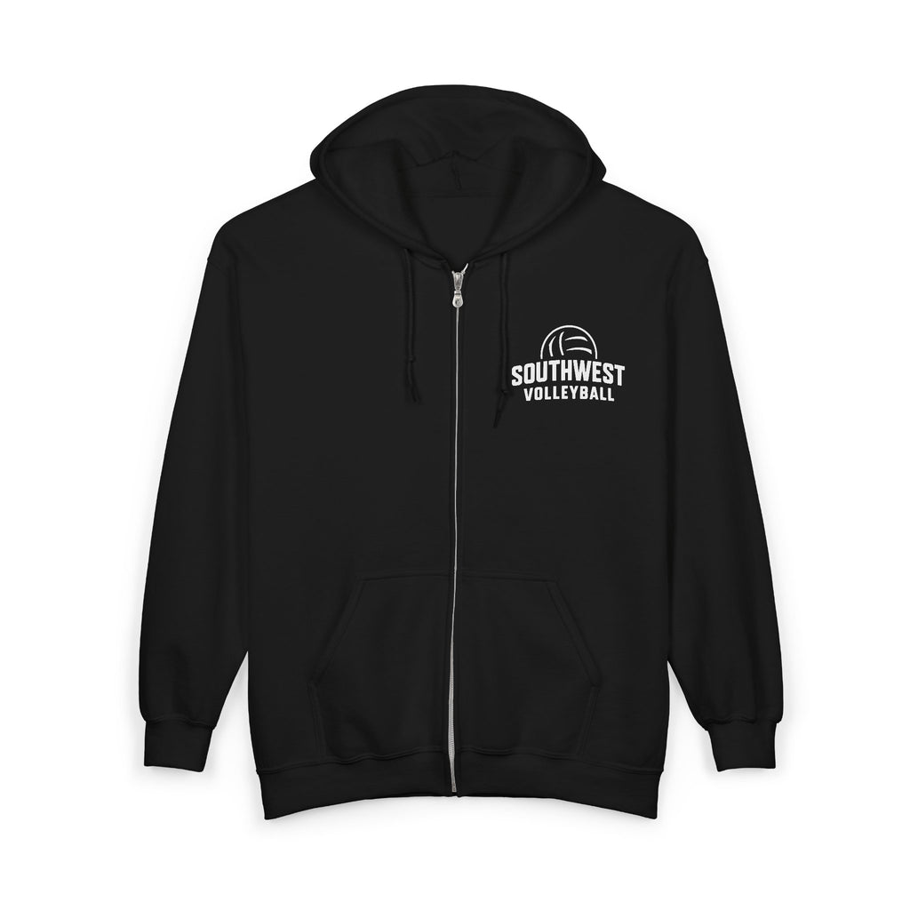 SWVB - Unisex Heavy Blend Full Zip Hooded Sweatshirt Black