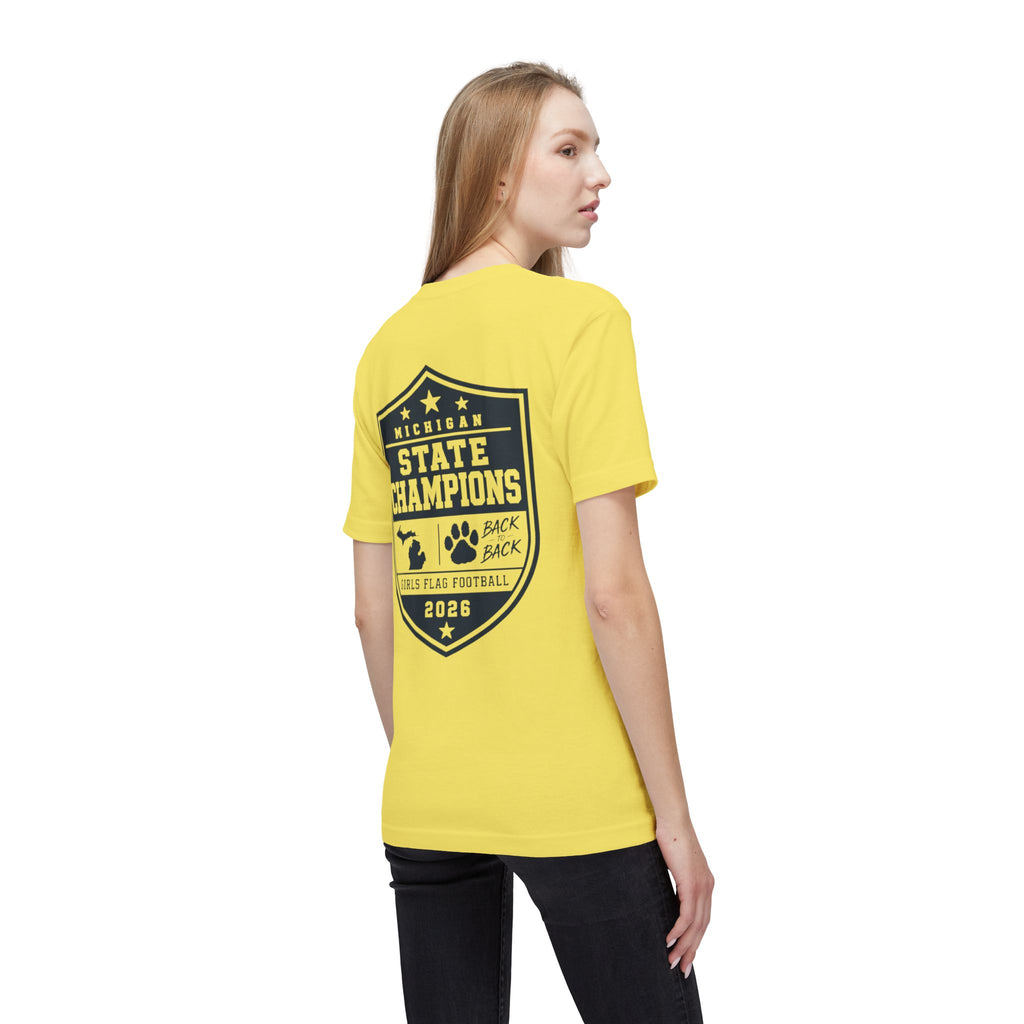 St. Joseph 2026 State Champions T-Shirt — Michigan Girls Flag Football