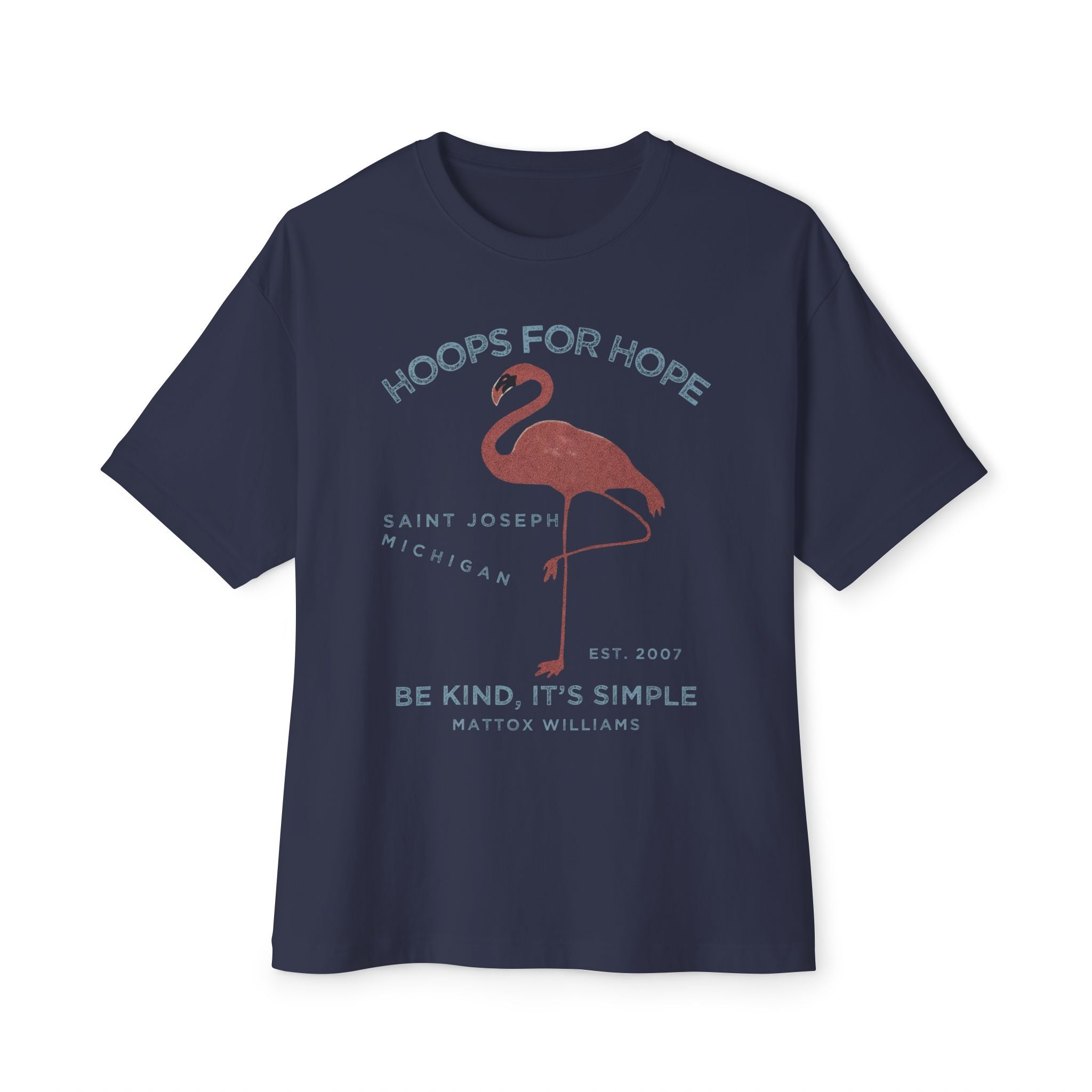 MW25 - Flamingo Be Kind Oversized Tee