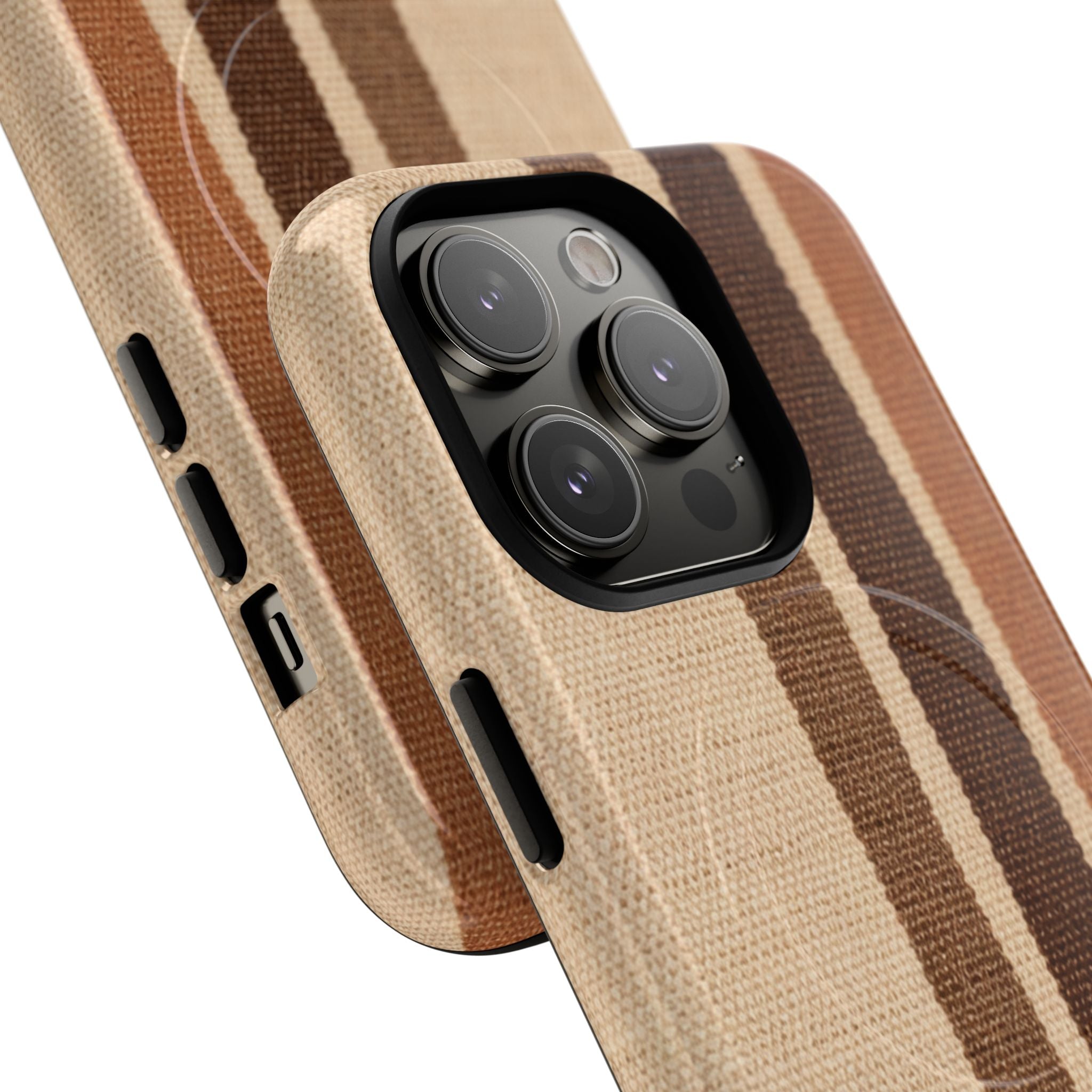 Beige Stripe Iphone Case