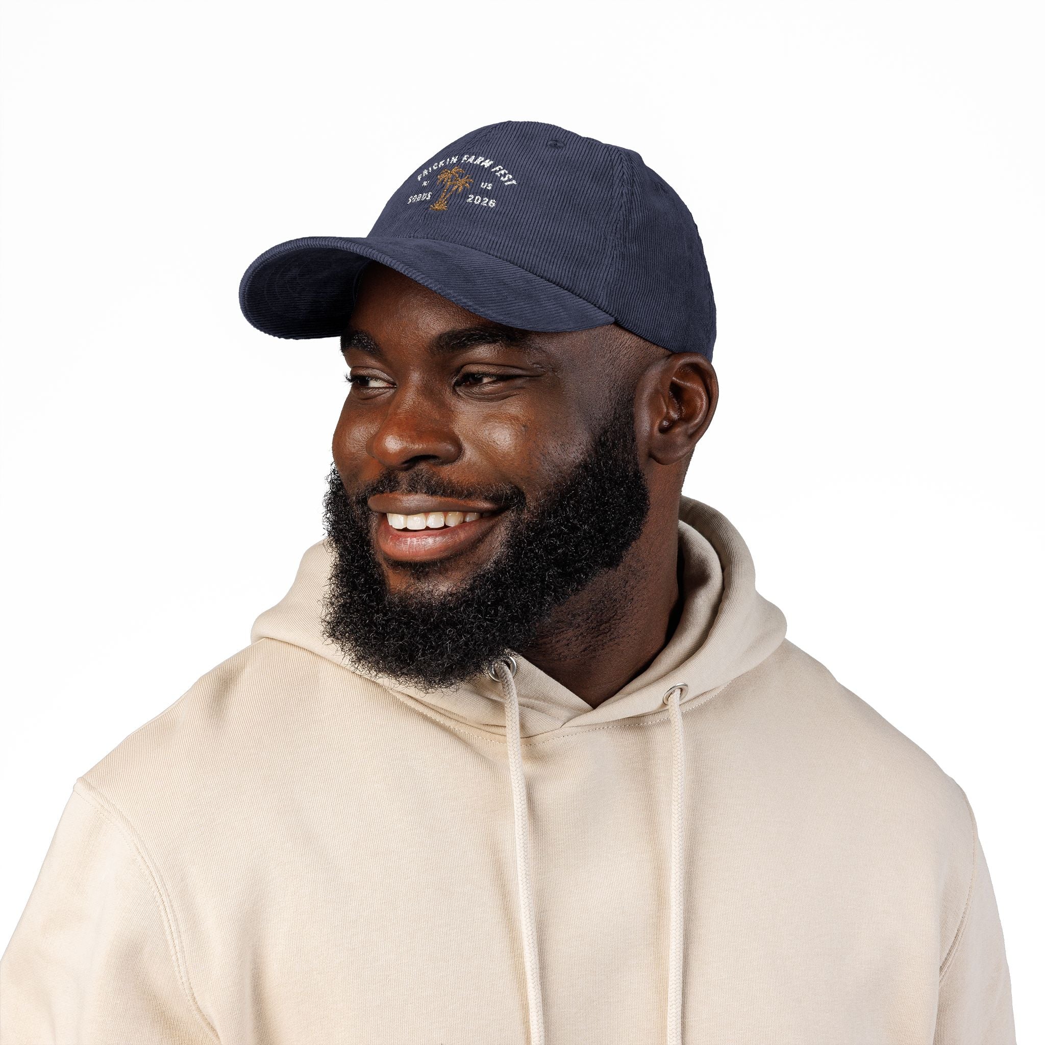 Frickin Farm Fest - Corduroy Embroidered Palm Tree Hat